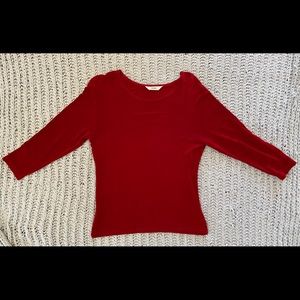 Dressy red top, size M